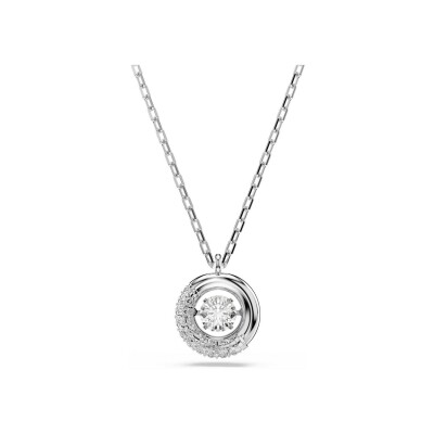 Pendentif Swarovski Dextera en métal rhodié et cristaux Swarovski