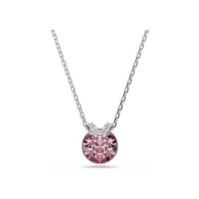 Pendentif Swarovski Bella V en métal rhodié et cristaux Swarovski