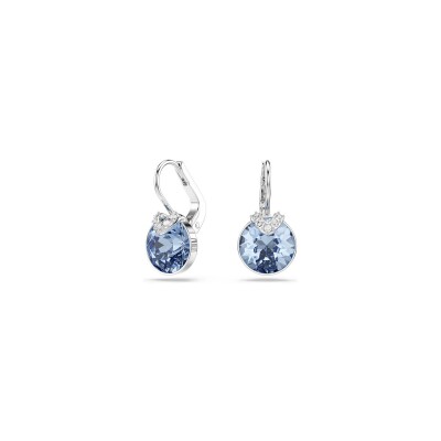 Pendants d'oreilles Swarovski Bella V en métal rhodié et cristaux Swarovski