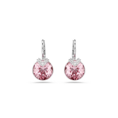Pendants d'oreilles Swarovski Bella V en métal rhodié et cristaux Swarovski