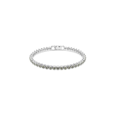 Bracelet Tennis Swarovski Imber en métal rhodié et cristaux Swarovski