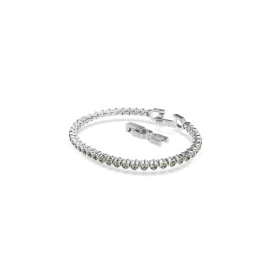 Bracelet Tennis Swarovski Imber en métal rhodié et cristaux Swarovski