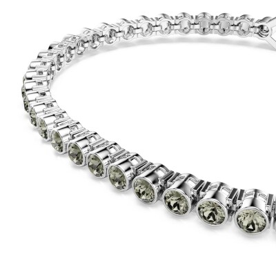 Bracelet Tennis Swarovski Imber en métal rhodié et cristaux Swarovski