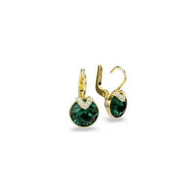 Boucles d'oreilles pendantes Swarovski Bella V en cristaux Swarovski et métal doré