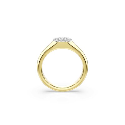 Bague Swarovski Dextera en métal doré et cristaux Swarovski, taille 58