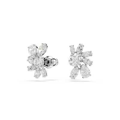 Clous d'oreilles Swarovski Mesmera en métal rhodié et cristaux Swarovski