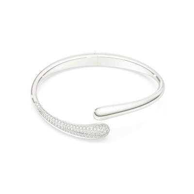 Bracelet jonc Swarovski Classica en argent et oxyde de zirconium, taille M