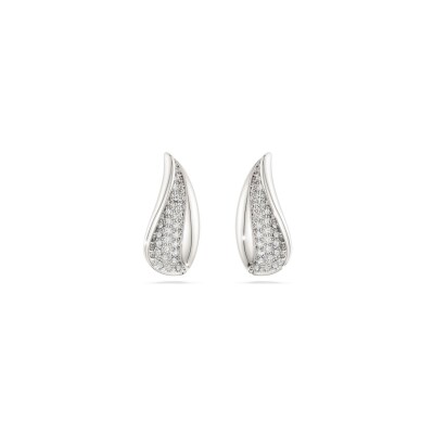 Boucles d'oreilles pendantes Swarovski Classica en argent et oxyde de zirconium