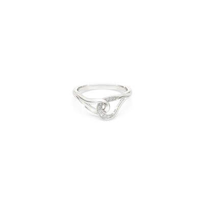Bague Swarovski Classica en argent et oxyde de zirconium, taille 55