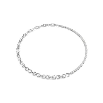 Collier Swarovski Matrix en métal rhodié et oxyde de zirconium