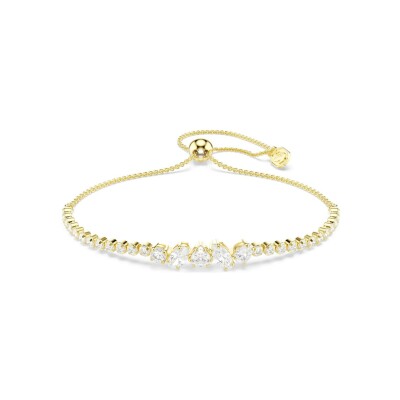 Bracelet Swarovski Mesmera en métal doré et oxyde de zirconium