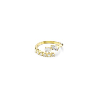 Bague Swarovski Mesmera en métal doré et oxyde de zirconium, taille 58