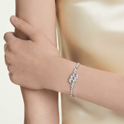 Bracelet Swarovski Mesmera en métal rhodié et oxyde de zirconium