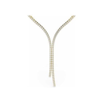 Collier Swarovski Matrix en métal doré et oxyde de zirconium
