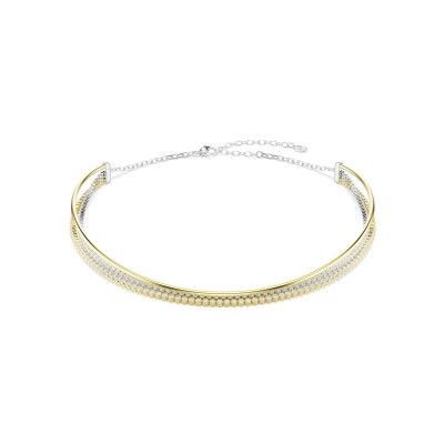 Collier Swarovski Hyperbola en métal doré et oxyde de zirconium
