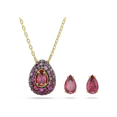 Parure Swarovski Sublima en métal doré et oxyde de zirconium