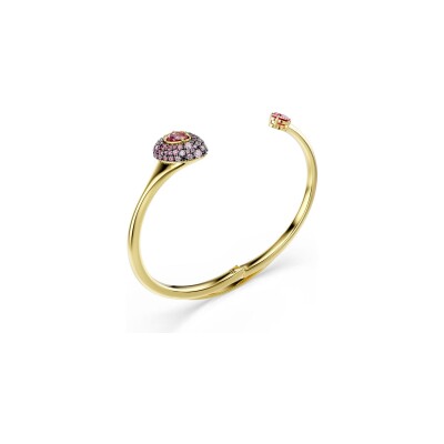 Bracelet jonc Swarovski Sublima en métal doré et oxyde de zirconium, taille S