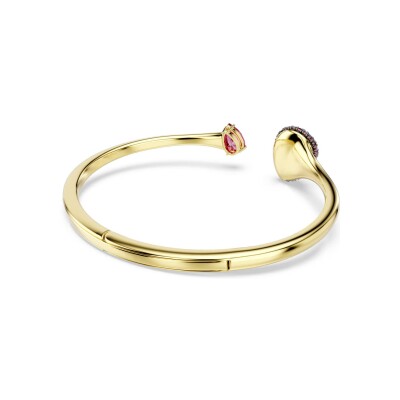 Bracelet jonc Swarovski Sublima en métal doré et oxyde de zirconium, taille S