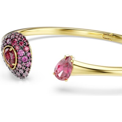 Bracelet jonc Swarovski Sublima en métal doré et oxyde de zirconium, taille S