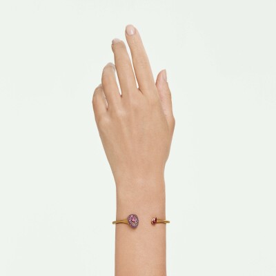 Bracelet jonc Swarovski Sublima en métal doré et oxyde de zirconium, taille M