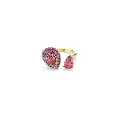 Bague Swarovski Sublima en métal doré et oxyde de zirconium, taille 55