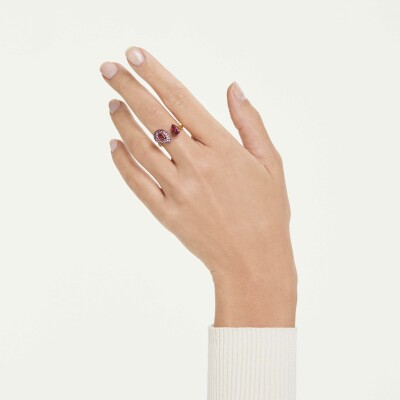 Bague Swarovski Sublima en métal doré et oxyde de zirconium, taille 58