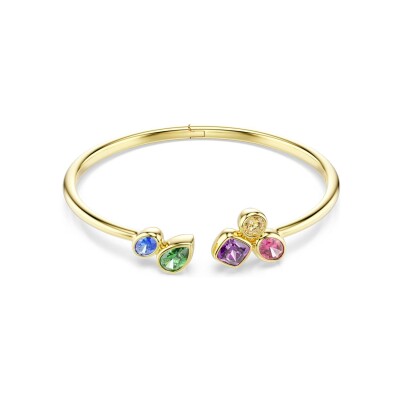 Bracelet jonc Swarovski Imber en métal doré et oxyde de zirconium, taille S