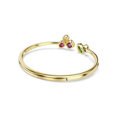 Bracelet jonc Swarovski Imber en métal doré et oxyde de zirconium, taille S