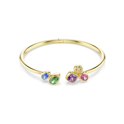 Bracelet jonc Swarovski Imber en métal doré et oxyde de zirconium, taille M