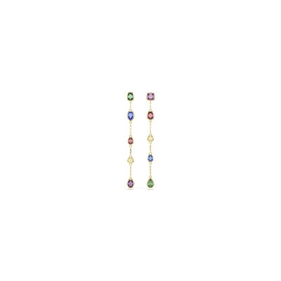 Boucles d'oreilles pendantes Swarovski Imber en métal doré et oxyde de zirconium