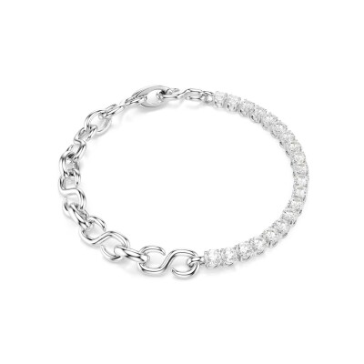 Bracelet Swarovski Matrix en cristaux Swarovski, métal rhodié et oxyde de zirconium