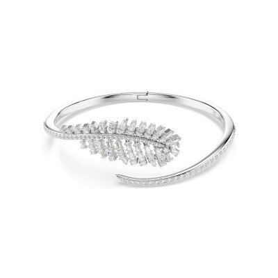Bracelet jonc Swarovski The Vienna Collection en métal rhodié et oxyde de zirconium, taille M