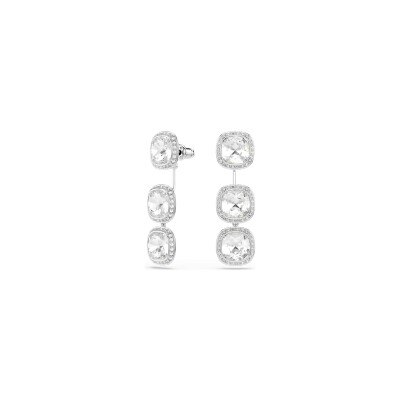 Boucles d'oreilles pendantes Swarovski Una en cristaux Swarovski et métal rhodié
