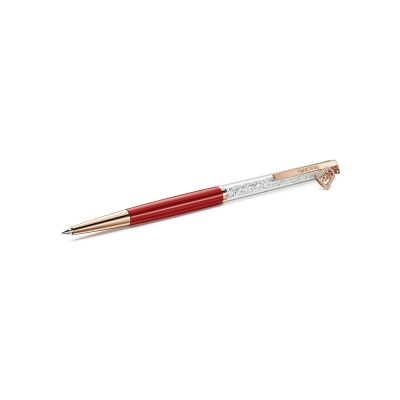 Stylo à bille Swarovski Crystalline cloche en métal doré rose et cristaux Swarovski