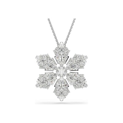Pendentif Swarovski Idyllia en cristaux Swarovski, métal rhodié et oxyde de zirconium