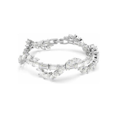Bracelet Swarovski Mesmera en métal rhodié et oxyde de zirconium