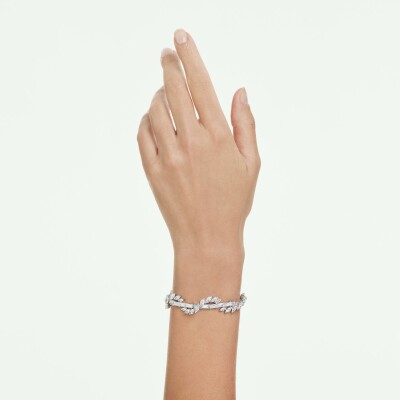 Bracelet Swarovski Mesmera en métal rhodié et oxyde de zirconium