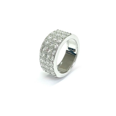 Alliance Isabelle Barrier en or blanc et diamants de 2.4cts, taille 53