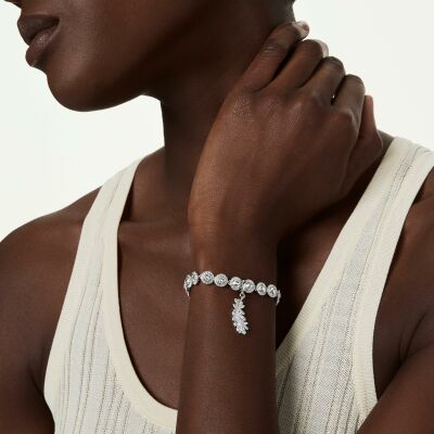 Charm Swarovski The Vienna Collection en métal rhodié et oxyde de zirconium