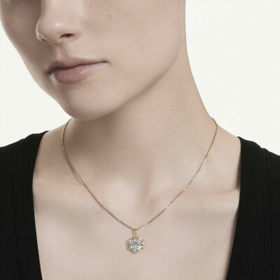 Pendentif Swarovski Magic en métal doré et oxyde de zirconium
