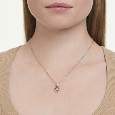 Pendentif Swarovski Chroma en cristaux Swarovski, métal rhodié et oxyde de zirconium