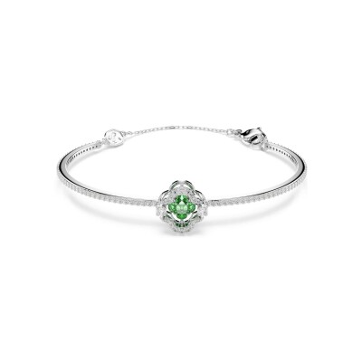 Bracelet jonc Swarovski Una en métal rhodié et oxyde de zirconium