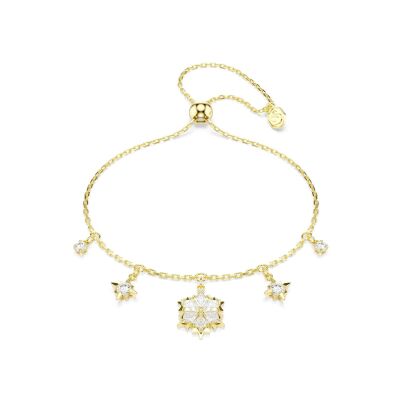 Bracelet Swarovski Magic en métal doré et oxyde de zirconium
