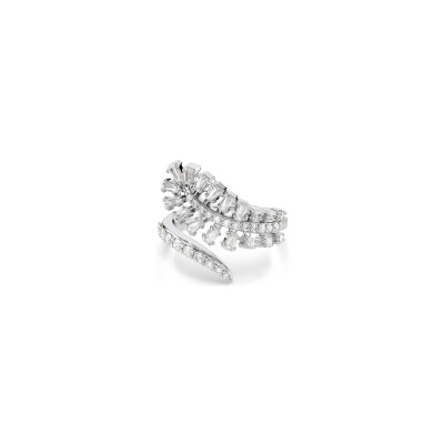 Bague Swarovski The Vienna Collection en métal rhodié et oxyde de zirconium, taille 55