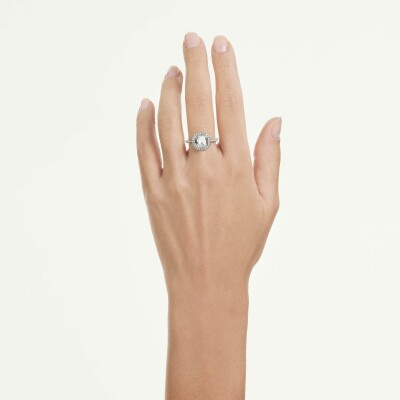 Bague Swarovski Una en cristaux Swarovski et métal rhodié, taille 55