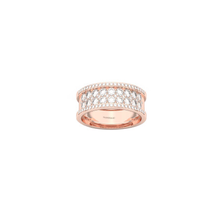 Bague 1897 en or rose et diamants