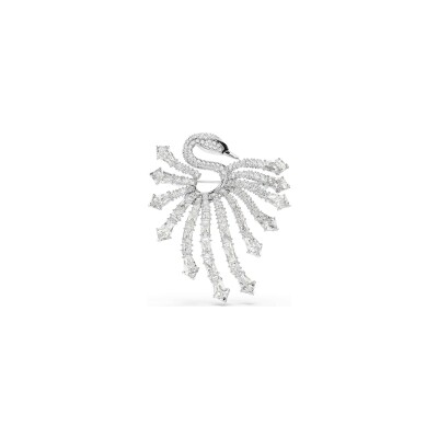 Broche Swarovski The Vienna Collection en cristaux Swarovski, métal rhodié et oxyde de zirconium