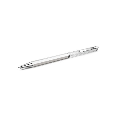 Stylo à bille Swarovski Crystalline en métal chromé et cristaux Swarovski
