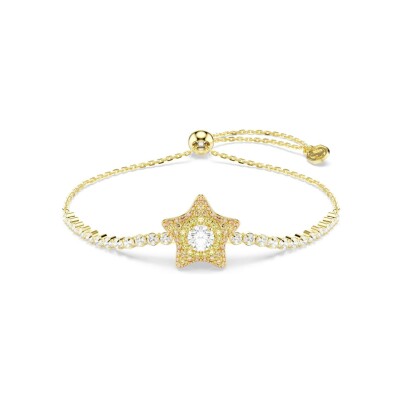 Bracelet Swarovski Sublima en métal doré et oxyde de zirconium