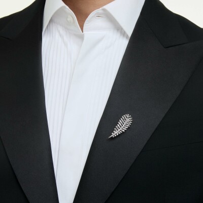 Broche Swarovski The Vienna Collection en métal rhodié et oxyde de zirconium